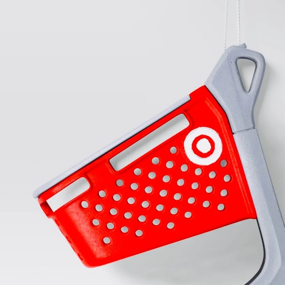 Target Shopping Cart 3D Christmas Ornament